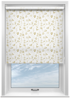 Botanical Watercolour, Old Gold - Roller Blind